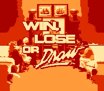 Win, Lose or Draw (USA) screen shot title